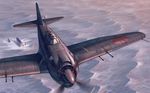  airplane imperial_japanese_navy n1k no_humans ocean original pilot same_(carcharodon) war world_war_ii 