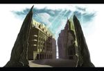  arch bad_id bad_pixiv_id bridge building copyright_request enfance highres letterboxed no_humans pillar scenery window 