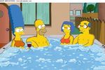  animated homer_simpson kirk_vanhouten luann_van_houten marge_simpson the_simpsons 