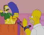  animated homer_simpson marge_simpson ned_flanders the_simpsons 