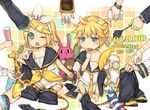  1girl aqua_eyes bad_id bad_pixiv_id blonde_hair brother_and_sister candy child food formalin gumi hair_ornament hair_ribbon hairclip hands hatsune_miku headphones headset hiyama_kiyoteru kaai_yuki kagamine_len kagamine_rin kaito kamui_gakupo lily_(vocaloid) megurine_luka meiko ribbon sf-a2_miki short_hair siblings stuffed_animal stuffed_toy teddy_bear twins vocaloid wince 