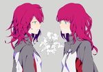  bad_id bad_pixiv_id bangs devola green_eyes kawwa multiple_girls nier nier_(series) popola red_hair siblings sisters twins 