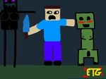  creeper enderman erniethegreatest minecraft steve 