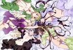  5girls ass bed black_hair blonde_hair blue_eyes blush breasts brown_hair cecilia_alcott charlotte_dunois eyepatch flat_chest green_eyes hair_ribbon headdress heterochromia huang_lingyin infinite_stratos laura_bodewig long_hair looking_at_viewer looking_back lying mamezuka_takashi megami multiple_girls navel necklace nipples nude nude_filter on_back on_stomach open_mouth open_shirt pajamas photoshop purple_eyes pussy red_eyes ribbon see-through shinonono_houki short_hair silver_hair smile striped twintails uncensored undressing very_long_hair yellow_eyes 
