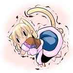  animal_ears blonde_hair chibi hoshizuki_(seigetsu) mizuhashi_parsee puru-see short_hair solo tail touhou trembling |_| 