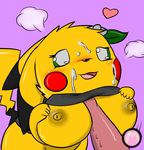  anthro anthrofied big blush breasts breath breathing cum cum_on_face cumshot cute disembodied_penis female flower green_eyes green_sclera large love male milachu92 mother nintendo orgasm parent penis pikachu pok&#233;mon pok&#233;morph pok&eacute;mon pok&eacute;morph pok&eacute;philia straight titfuck video_games white_eyes 