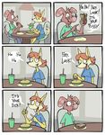  canine comic dialog dog english_text female food hair humor innuendo insult joke male mammal matt_rat red_hair sandwich sandwich_(food) text toothpick 