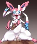  bestiality blue_eyes blush cum cum_inside digitigrade disembodied_hand drooling eeveelution female feral first_person_view hand_holding human interspecies male mammal nintendo penetration pok&#233;mon pok&#233;philia pok&eacute;mon pok&eacute;philia pussy saliva shiron_(artist) straight sweat sylveon vaginal vaginal_penetration video_games wide_eyed wide_eyes 