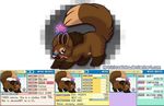  2013 brown_eyes brown_fur canine chibi creature cute dialog english_text eyes fakemon female feral fluffy fur loba-rez looking_at_viewer mane maned_wolf markings nintendo paws pink_nose pok&eacute;loba pok&eacute;mon pose quadruped rezeict solo star stats text translucent video_games wolf young 