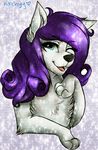  canine dog female friendship_is_magic fur hutchyy mammal my_little_pony one_eye_closed rarity_(mlp) smile solo white_fur wink 