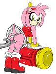  amy_rose colored female green_eyes hair hammer looking_at_viewer looking_back pink_hair plain_background pussy sega solo sonic_(series) source_request tentacles unknown_artist white_background 