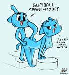  bad_parenting breasts cat dialog feline female grope gumball_watterson improper_parenting incest male mammal milf mother mother_and_son nicole_watterson nipples parent rule_birdy4 son source_request spanking straight text the_amazing_world_of_gumball 