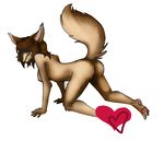  anthro brown_hair butt canine female fennec fox hair mammal nude raised_tail solo sugarcup 