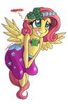  :3 alpha_channel blush clothing dress equine female flower fluttershy_(mlp) friendship_is_magic green_eyes hair horse mammal my_little_pony pegasus pink_hair plain_background pony smile solo squee transparent_background willis96 wings 