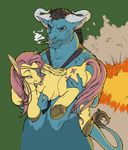  anthro cigarette cutie_mark duo ear_piercing equine explosion eye_patch eyewear facial_piercing female feral fillyphalanx fluttershy_(mlp) friendship_is_magic fur hair horn horse iron_will_(mlp) male mammal minotaur my_little_pony nose_piercing pegasus piercing pink_hair pony smoking wings yellow_fur 