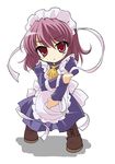  fthgn338 lowres maid pink_hair red_eyes ribbon shakugan_no_shana solo wilhelmina_carmel 