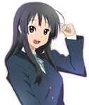  akiyama_mio baba_arumi bad_id bad_pixiv_id bangs black_hair blunt_bangs hime_cut k-on! long_hair school_uniform solo 