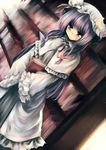  book hat library long_hair patchouli_knowledge pino_(birthdayparty) purple_hair solo touhou voile 