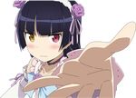  bicolored_eyes black_hair bow cosplay gokou_ruri long_hair ore_no_imouto_ga_konna_ni_kawaii_wake_ga_nai ribbons transparent vector 