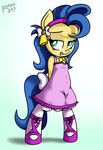  ballet_slippers bow cowbell dress equine female horse killryde milky_way_(character) my_little_pony pony solo 