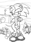  covering_self female hedgehog mammal nude pandafox rosy_the_rascal sega solo sonic_(series) 