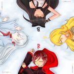  4girls black_hair blake_belladonna blonde_hair highres multiple_girls red_hair ruby_(rwby) ruby_rose rwby weiss_schnee white_hair yang_xiao_long 