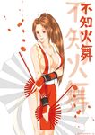  1girl 2013 absurdres artist_name breasts character_name dated fan fatal_fury highres large_breasts ponytail shiranui_mai solo xil 