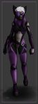  belt bodysuit boots breastplate faceplate female gloves hair head_plate head_tails helmet hi_res kraskit narcotic_sprinkles plating shoulder_plates skinsuit straps tabitha_terleir white_hair 