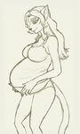  breasts clothing elma erma feline female invalid_tag mammal pregnant shirt solo tank_top tenchi_gxp tenchi_muyo!_gxp 