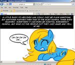  blue_fur crying cutie_mark equine eyes female fur hair horse internet_explorer lying mammal my_little_pony pony solo tears text 