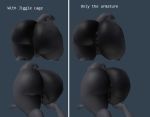  3d_(artwork) alien anus big_butt butt digital_media_(artwork) female halo_(series) looking_back nude pussy rear_view riis sangheili video_games 