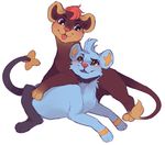  disney lion litleo nintendo no_humans parody pokemon pokemon_(game) pokemon_xy shinx shishiko style_parody the_lion_king 