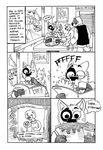  cat comic dog feline male mammal rayfkm spanish_text sweat text 