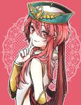  amo_(yellowpink_a) braid hat long_hair looking_back magi_the_labyrinth_of_magic male_focus red_eyes red_hair ren_kouha smile solo 