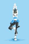  :3 alternate_color animal_ears balancing barefoot belt belt_buckle belt_pouch black_hair buckle capri_pants cat_ears cellsai cosplay crop_top full_body midriff ms._fortune_(skullgirls) pants pouch scar skullgirls solo standing standing_on_one_leg white_skin wii_fit wii_fit_trainer wii_fit_trainer_(cosplay) yoga 