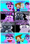  crying equine eyes female friendship_is_magic fur gun hair hi_res horn horse human male mammal my_little_pony pony princess princess_luna_(mlp) purple_fur purple_hair ranged_weapon royalty sweat tears text twilight_sparkle_(mlp) tyrranux unicorn weapon winged_unicorn wings 