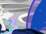  animated blue_eyes crown cutie_mark equine eyes female friendship_is_magic hair horn horse looking_at_viewer lying mammal moon moon_walk moonwalk multi-colored_hair my_little_pony outside pony princess princess_celestia_(mlp) princess_luna_(mlp) royalty tehjadeh winged_unicorn wings 