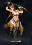  armor bikini bikini_armor black_eyes breasts kingdom_death large_breasts lokman_lam long_hair red_hair solo swimsuit sword weapon 