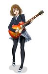  guitar hirasawa_yui instrument k-on! legs osuzu_akiomi pantyhose school_uniform shoes solo uwabaki 