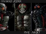  aaru_(tenrake_chaya) column_lineup highres kamen_rider kamen_rider_1 kamen_rider_2 kamen_rider_the_first kamen_rider_the_next kamen_rider_v3 male_focus multiple_boys pose 