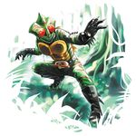  armlet artist_request belt boots gloves highres kamen_rider kamen_rider_amazon kamen_rider_amazon_(series) male_focus pose solo 