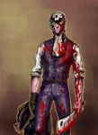  bad_id bad_pixiv_id blood cleaver expressionless formal inaba_taro male_focus mask pants rorschach solo suit watchmen 