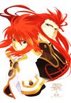  artist_request asch green_eyes highres luke_fon_fabre male_focus multiple_boys red_hair scan surcoat tales_of_(series) tales_of_the_abyss white_background 