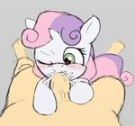  blush cub cum equine eyes female feral friendship_is_magic fur green_eyes hair horn horse human interspecies male mammal my_little_pony oral penis pony sweetie_belle_(mlp) two_tone_hair unicorn unknown_artist white_fur young 