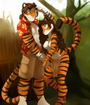 eyewear feline female jailbird loincloth male mammal nipples sunglasses tiger 