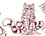  anthro cat claws feline lackadaisy male mammal nude plain_background red_on_white rocky sketch solo spread_legs spreading therabbitd white_background 