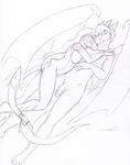  alarice cuddling dragon eyes_closed female hair happy horn jewelry lizard long_hair male nude nuzzling penis pyron reptile scalie short_hair smile tierafoxglove wings 