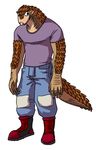  boots burly claws clothing colors invalid_tag jules male pangolin pants scales shirt slouch strong tall 
