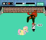  clothing edit english_text equine eyes_closed female feral fluttershy_(mlp) friendship_is_magic hair hat horse knocked_out male mammal mario mario_bros mike_tyson my_little_pony nintendo pegasus pink_hair pony punch_out screencap text unknown_artist video_games wings 