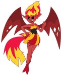  absurd_res alpha_channel clothing corruption demon equestria_girls equine evil female feral fire_hair flame_tail friendship_is_magic green_eyes hair hi_res mammal my_little_pony plain_background solo sunset_shimmer_(eg) sunset_shimmer_(mlp) transparent_background two_tone_hair wings zutheskunk 